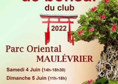 Exposition Bonsaï Maulèvrier 2022 le 10 et 11 septembre